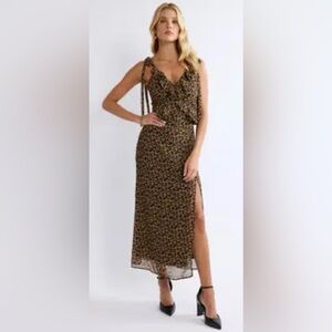 NWT IMPERFECT Sage The Label Be Fierce Leopard Dress
